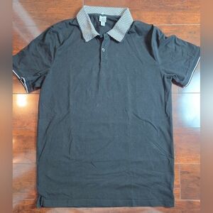Tristan Back Polo Shirt with Patterned Collar
